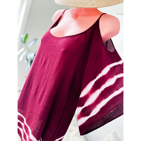 Bare Shoulders & Breezy Skies cold shoulder fluttery kimono flowy dress - Picture 5 of 5